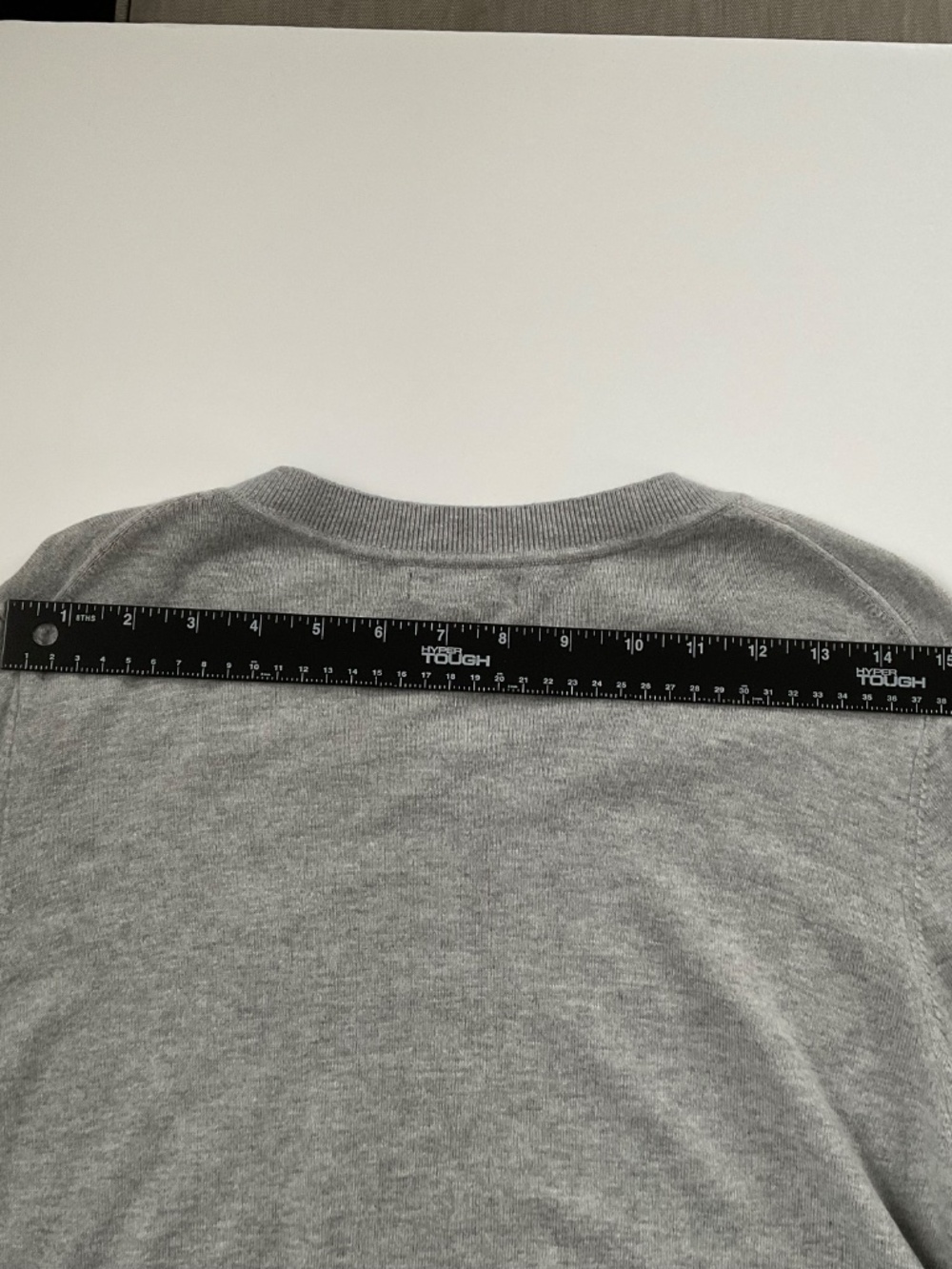 Quince Cashmere Blend Lightweight Crew Sweater Sz L Heather Grey Classic Capsule - Picture 9 of 11